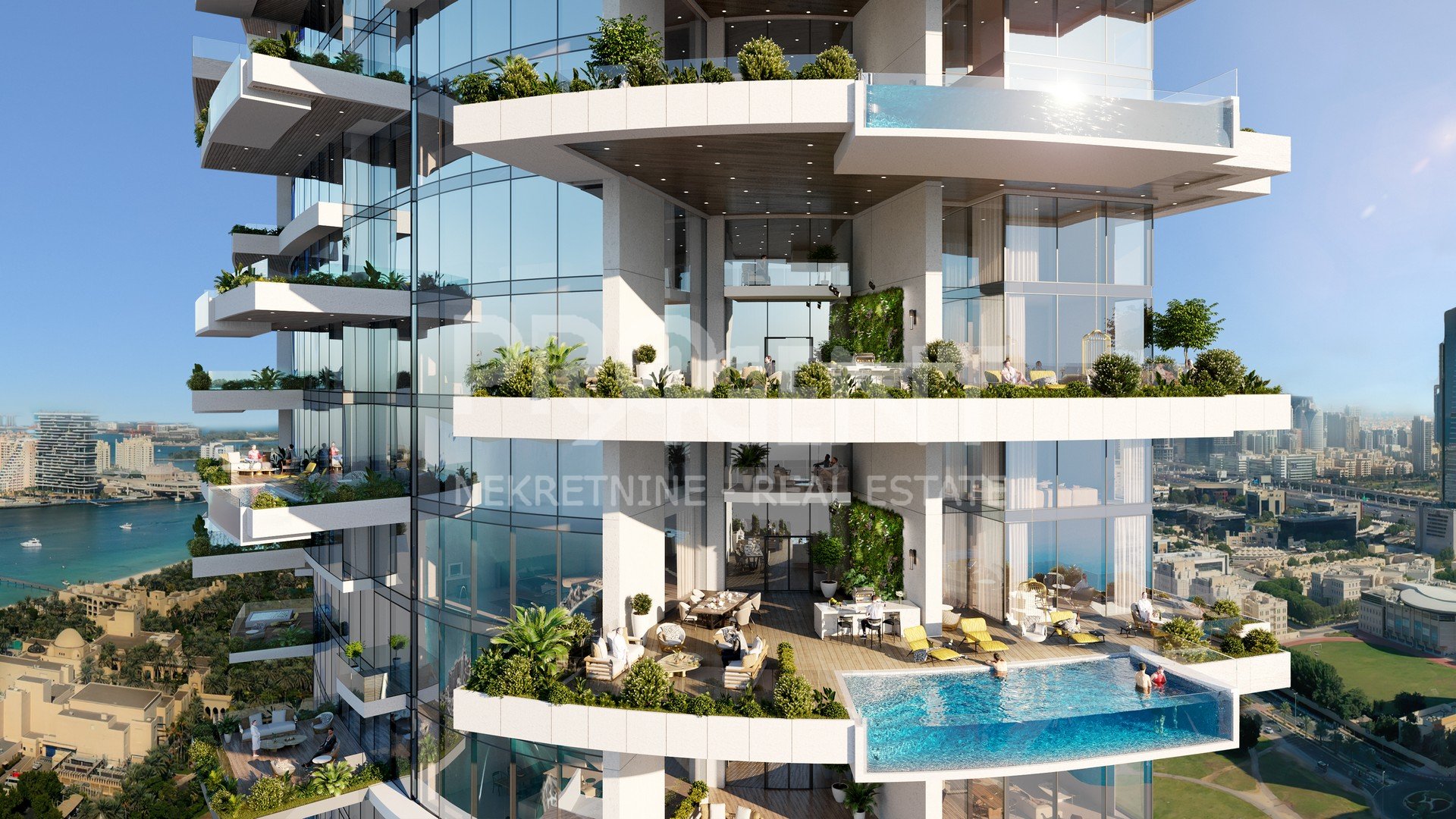 Luxus-Maisonette-Wohnung im Cavalli-Wolkenkratzer in Dubai