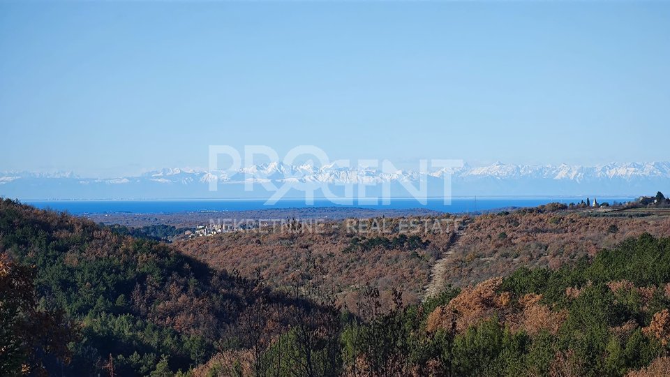 Istria / Grožnjan, building land with sea view