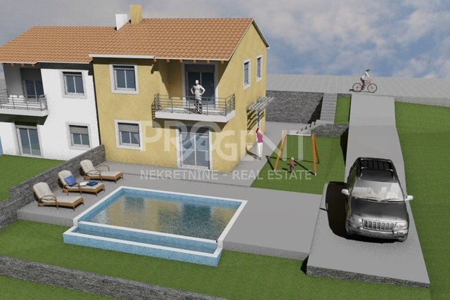 ISTRIA, BUZET, LAND FOR SALE WITH BUILDING PERMIT