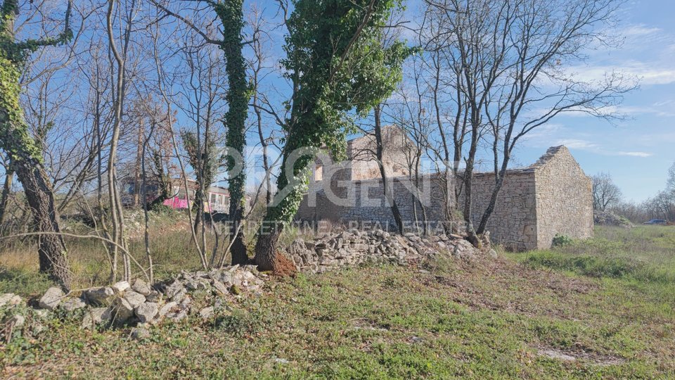 ISTRIA, VODNJAN, STONE BUILDING AND LAND, FOR SALE