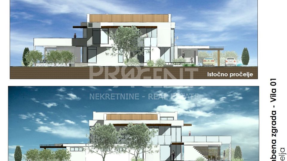 Istria, Višnjan, two building land with building permit