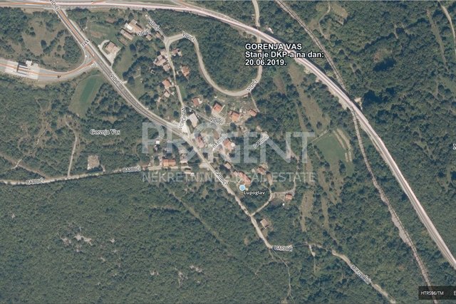 Lupoglav, urbanized land area of 540 m2