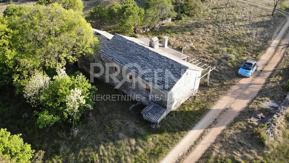 Oprtalj, Istrian stone house with 5.3 ha of land