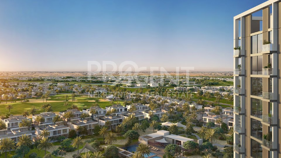 Dubai Hills, GOLFVILLE, one bedroom apartment in a golf resort
