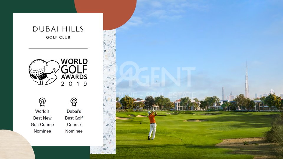 Dubai Hills, GOLFVILLE, jednosobni stan u golf resortu